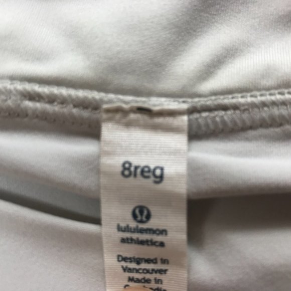 LULULEMON Pace Setter Skirt Striped Gray / White, Women's 8 Regular Golf Tennis - Picture 3 of 9